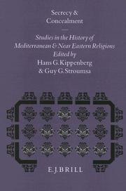 Cover of: Secrecy and Concealment: Studies in the History of Mediterranean and Near Eastern Religions (Studies in the History of Religions)