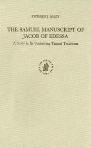 Cover of: The Samuel manuscript of Jacob of Edessa: a study in its underlying textual traditions