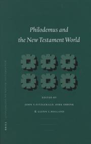 Cover of: Philodemus and the New Testament World (Supplements to Novum Testamentum)