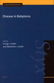 Cover of: Disease in Babylonia (Cuneiform Monographs)
