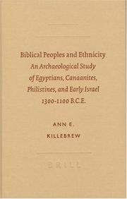Biblical Peoples And Ethnicity by Ann E. Killebrew