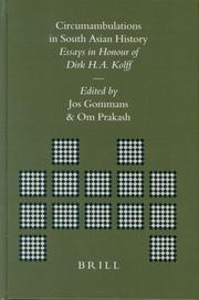 Cover of: Circumambulations in South Asian History: Essays in Honour of Dirk H.A. Kolff (Brill's Indological Library, 19)
