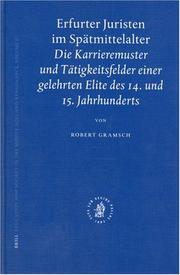 Erfurter Juristen im Spätmittelalter by Robert Gramsch