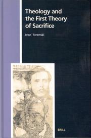 Cover of: Theology and the First Theory of Sacrifice (Numen Book Series, 98)