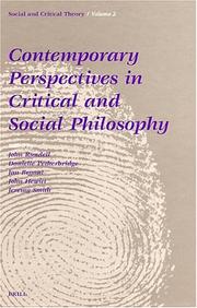 Cover of: Contemporary Perspectives In Critical And Social Philosophy (Social and Critical Theory: a Critical Horizons Book Series)