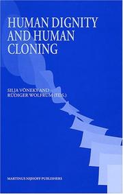 Cover of: Human dignity and human cloning