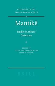 Mantikê : studies in ancient divination