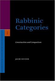 Rabbinic categories : construction and comparison