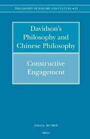 Cover of: Davidson's Philosophy and Chinese Philosophy: Constructive Engagement