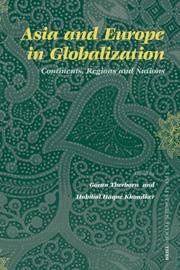 Cover of: Asia and Europe in Globalization: Continents, Regions and Nations (Social Sciences in Asia)