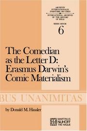 Cover of: The comedian as the letter D: Erasmus Darwin's comic materialism