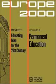 Cover of: Permanent Education (Plan Europe 2000, Project 1: Educating Man for the 21st Century)