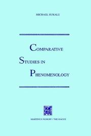 Cover of: Comparative studies in phenomenology
