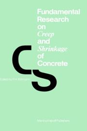 Cover of: Fundamental Research on Creep and Shrinkage of Concrete