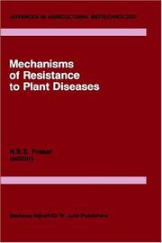 Cover of: Mechanisms of resistance to plant diseases