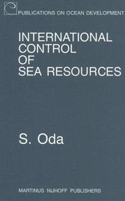 Cover of: International control of sea resources