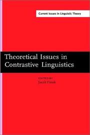 Cover of: Theoretical Issues in Contrastive Phonology (Amsterdam Studies in the Theory and History of Linguistic Sc)