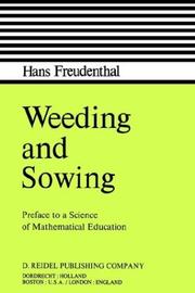 Weeding and sowing : preface to a science of mathematical education