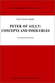 Peter of Ailly : concepts and insolubles : an annotated translation