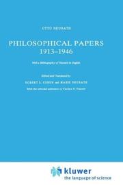 Cover of: Philosophical papers, 1913-1946