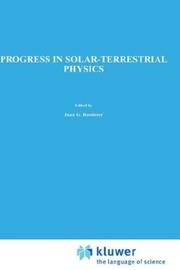 Cover of: Progress in solar-terrestrial physics: fifth international symposium held at Ottawa, Canada, May 1982