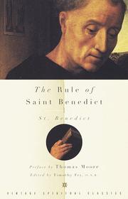 Cover of: The rule of St. Benedict in English