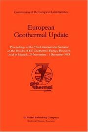 European geothermal update : proceedings of the Third International Seminar on the Results of EC Geothermal Energy Research, held in Munich, 29 November-1 December 1983