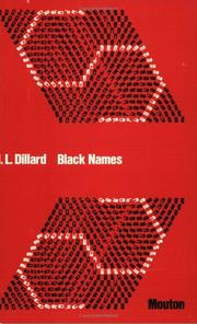 Cover of: Black names by Dillard, J. L.