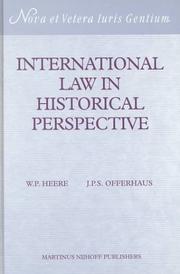 International law in historical perspective. Vol.12, Index