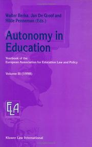 Autonomy in education