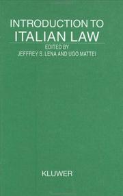 Introduction to Italian law