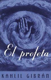 Cover of: El profeta by Kahlil Gibran