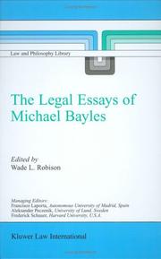 The legal essays of Michael Bayles