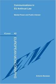 Communications in EU antitrust law : market power and public interest