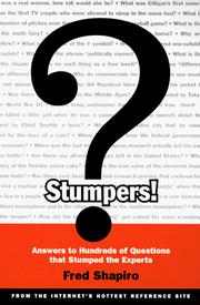 Cover of: Stumpers!: answers to hundreds of questions that stumped the experts