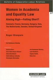 Women in academia and equality law : aiming high - falling short? : Denmark, France, Germany, Hungary, Italy, the Netherlands, Sweden, United Kingdom