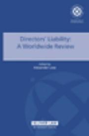Directors' liability : a worldwide review