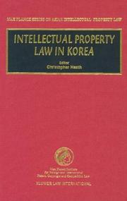 Cover of: Intellectual property law in Korea