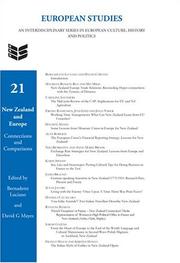 Cover of: New Zealand and Europe. Connections and Comparisons (European Studies 21)