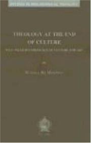 Theology at the end of culture : Paul Tillich's theology of culture and art