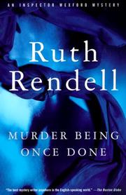 Cover of: Murder Being Once Done