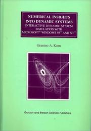 Cover of: Numerical insights into dynamic systems: interactive dynamic system simulation with Microsoft Windows 95 and NT