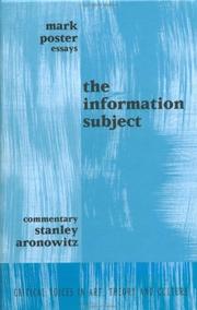 Cover of: Information Subject (Critical Voices in Art, Theory and Culture) by Mark Poster