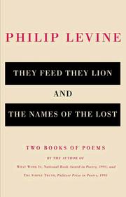 Cover of: They feed they lion by Philip Levine