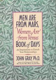 Cover of: Men are from Mars, women are from Venus book of days: 365 inspirations to enrich your relationships