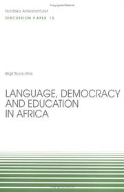 Language, democracy and education in Africa