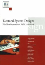 Electoral system design : the new international IDEA handbook