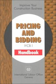 Cover of: Pricing and bidding handbook by Claes-Axel Andersson ... [et al.].