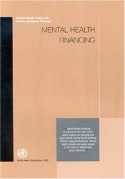 Cover of: Mental health financing