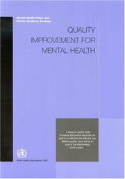 Cover of: Quality improvement for mental health